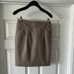 Ann Taylor Classic Brown Mini Skirt
